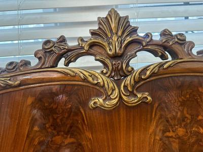 Victorian Style Double Bed Frame and Nightstand