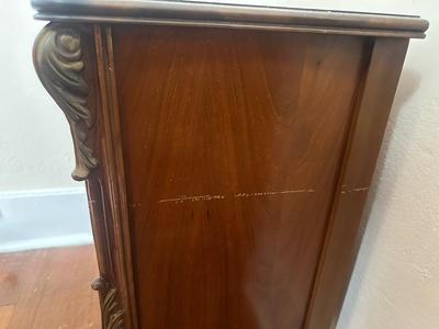 Victorian Style Double Bed Frame and Nightstand