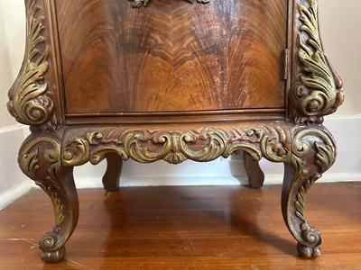 Victorian Style Double Bed Frame and Nightstand