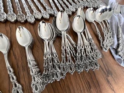 Large Oneida Community Stainless Silverware Set
