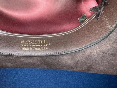 Cowboy Hats, both by Resistol Size.. 7 5/8