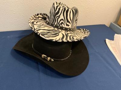 Cowboy Hats, Atwood and Western Express Size...7 5/8