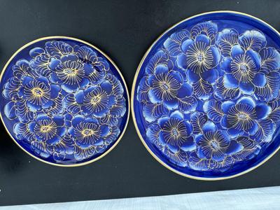 Two Gorgeous Hand Painted Thailand Tea Sets in Excellent Condition