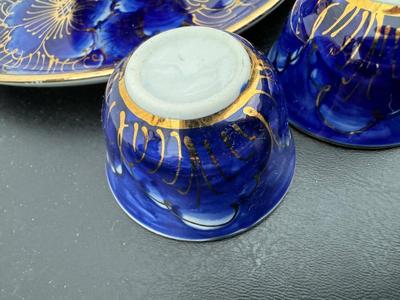 Two Gorgeous Hand Painted Thailand Tea Sets in Excellent Condition