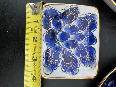 Two Gorgeous Hand Painted Thailand Tea Sets in Excellent Condition