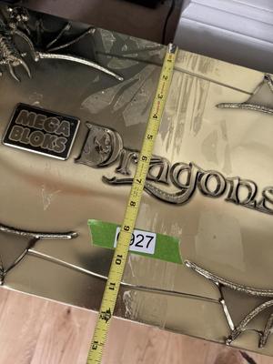 MEGA Blocks Dragons - Two Large Tin Sets (Each 20”Lx12”Wx3”D)