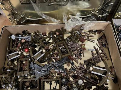 MEGA Blocks Dragons - Two Large Tin Sets (Each 20”Lx12”Wx3”D)