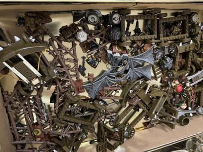 MEGA Blocks Dragons - Two Large Tin Sets (Each 20”Lx12”Wx3”D)