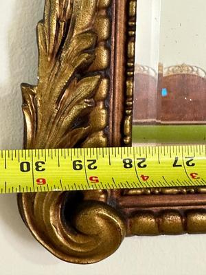 NOYER Giltwood & Ribbon Rose Wall Mirror