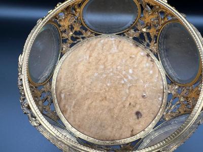 Antique French Glass Jewelry Case