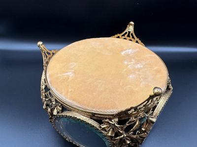 Antique French Glass Jewelry Case