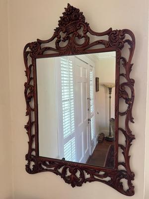 Vintage Venus Wood Carving Co. Mirror