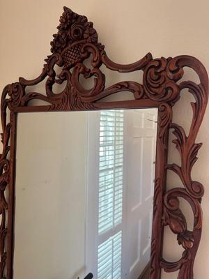 Vintage Venus Wood Carving Co. Mirror