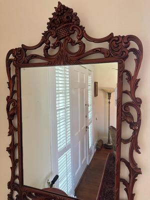 Vintage Venus Wood Carving Co. Mirror