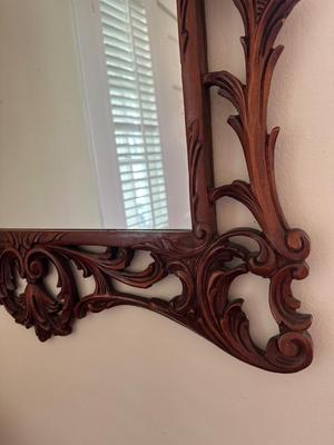 Vintage Venus Wood Carving Co. Mirror