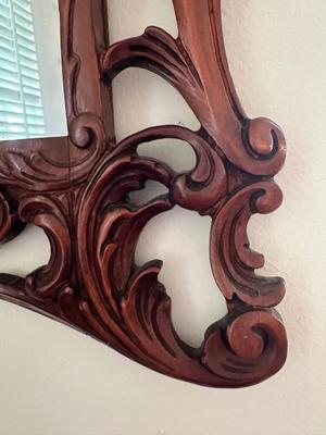 Vintage Venus Wood Carving Co. Mirror