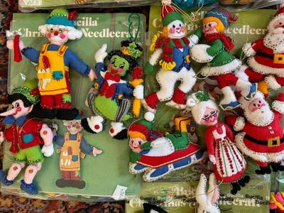 Handmade Buscilla Christmas Needlecraft Ornaments (30+)