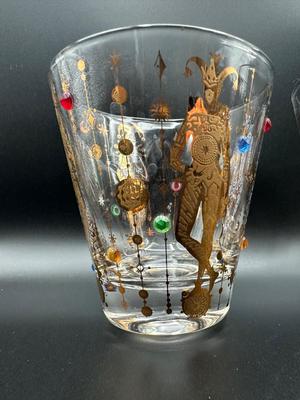 Culver Mardi Gras Rocks Glasses - Set of (8)