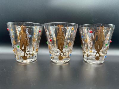 Culver Mardi Gras Rocks Glasses - Set of (8)