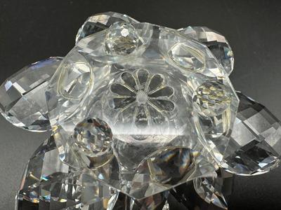 Crystal Water Lily Candlestick Holder