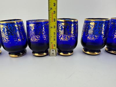 Cobalt Blue Decanter Set