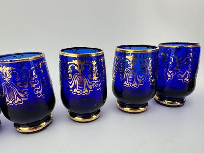 Cobalt Blue Decanter Set
