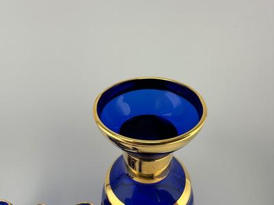 Cobalt Blue Decanter Set