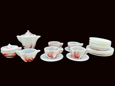 Vintage Akro Agate Children’s Tea Set