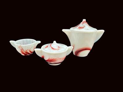 Vintage Akro Agate Children’s Tea Set
