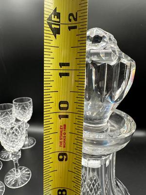 Crystal Decanter & (6) Drinking Glasses