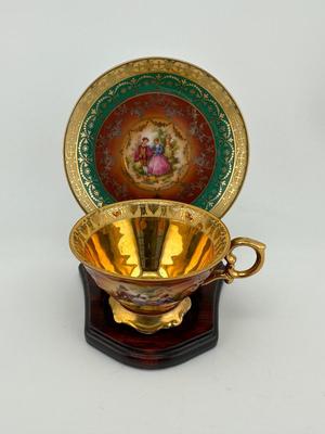 Rembrandt Gloria Fine Porcelain Tea Cup w/ Saucer
