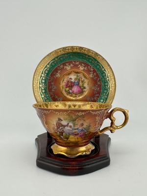 Rembrandt Gloria Fine Porcelain Tea Cup w/ Saucer