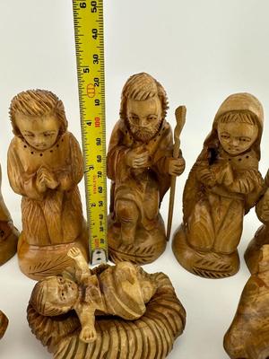Nativity Set Hand Carved Olive Wood