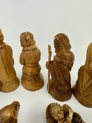 Nativity Set Hand Carved Olive Wood