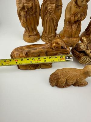 Nativity Set Hand Carved Olive Wood