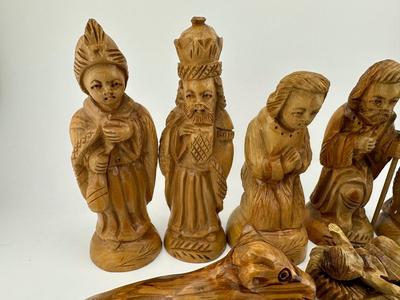 Nativity Set Hand Carved Olive Wood