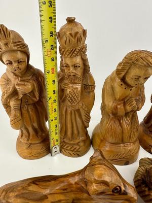 Nativity Set Hand Carved Olive Wood