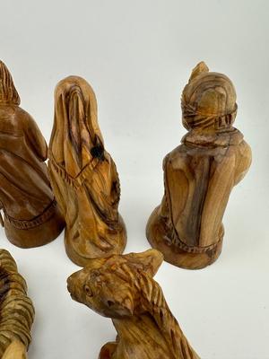 Nativity Set Hand Carved Olive Wood