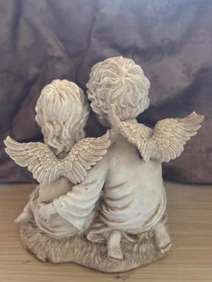 Angels yard art