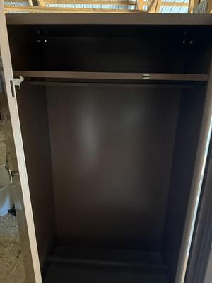 Metal cabinet w/locking door