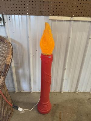 Blow mold candle