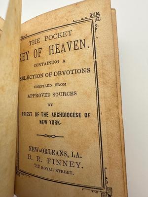 1890s, The Little Key of Heaven Pocket Prayer Book