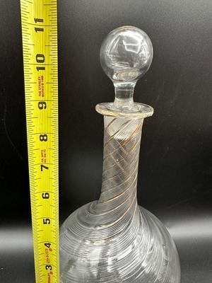 5pc MCM Decanter Set w/ Gold Trim