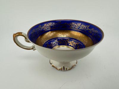 Alka Bavaria Tea Cup & Saucer Cobalt Blue &Gold