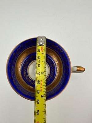 Alka Bavaria Tea Cup & Saucer Cobalt Blue &Gold