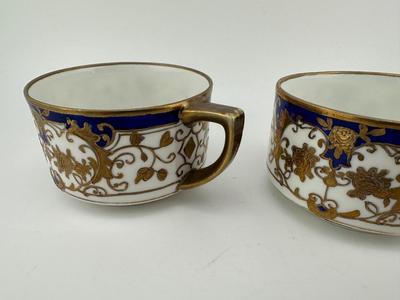 4pc Vintage Japanese Cups & Saucers