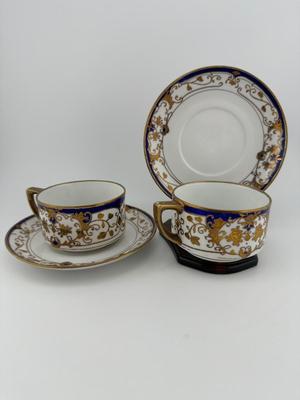 4pc Vintage Japanese Cups & Saucers