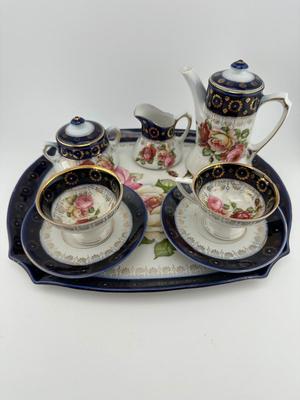 Antique Floral Tea Set (See Details)