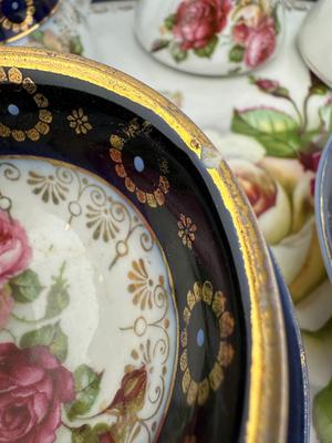 Antique Floral Tea Set (See Details)