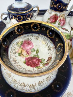 Antique Floral Tea Set (See Details)